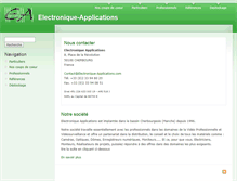 Tablet Screenshot of electronique-applications.com