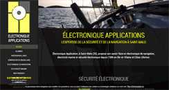 Desktop Screenshot of electronique-applications.fr