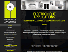Tablet Screenshot of electronique-applications.fr